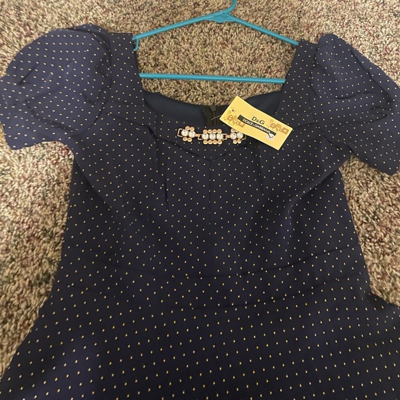 COPY - Dolce and Gabbana navy blue dress - Picture 2 of 2